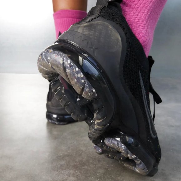 New Nike Air Vapor Max 2021 Flyknit Shoes Sneakers Black DH4084-001 Mens… - Picture 6 of 12